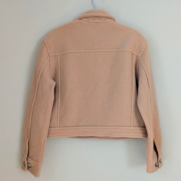 Aritzia Wilfred Free Autumn Shirt Jacket Boxy Merino Wool Utility Shaket Size S - Picture 4 of 10